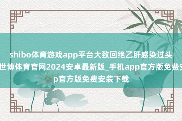 shibo体育游戏app平台大致回绝乙肝感染过头并发症-世博体育官网2024安卓最新版_手机app官方版免费安装下载